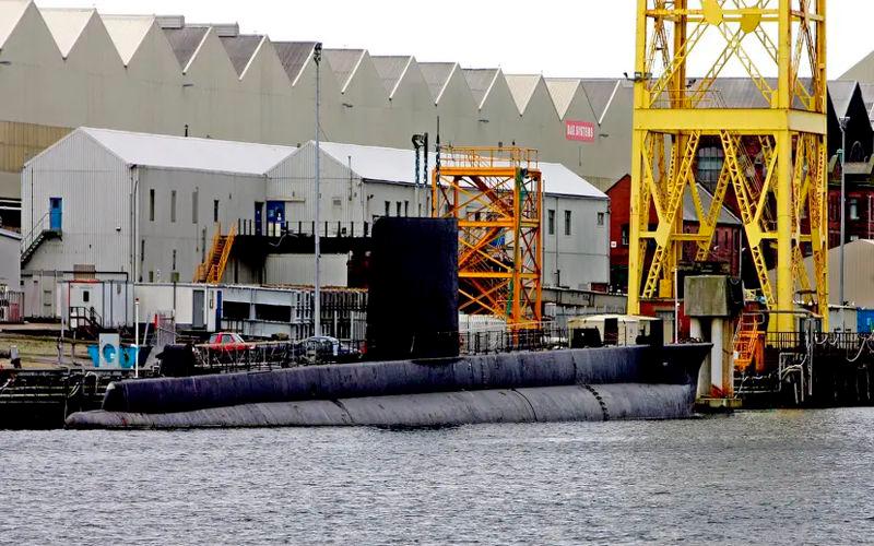 The Royal Navy’s submarines are built at the Barrow-in-Furness shipyard in Cumbria - AFPpix