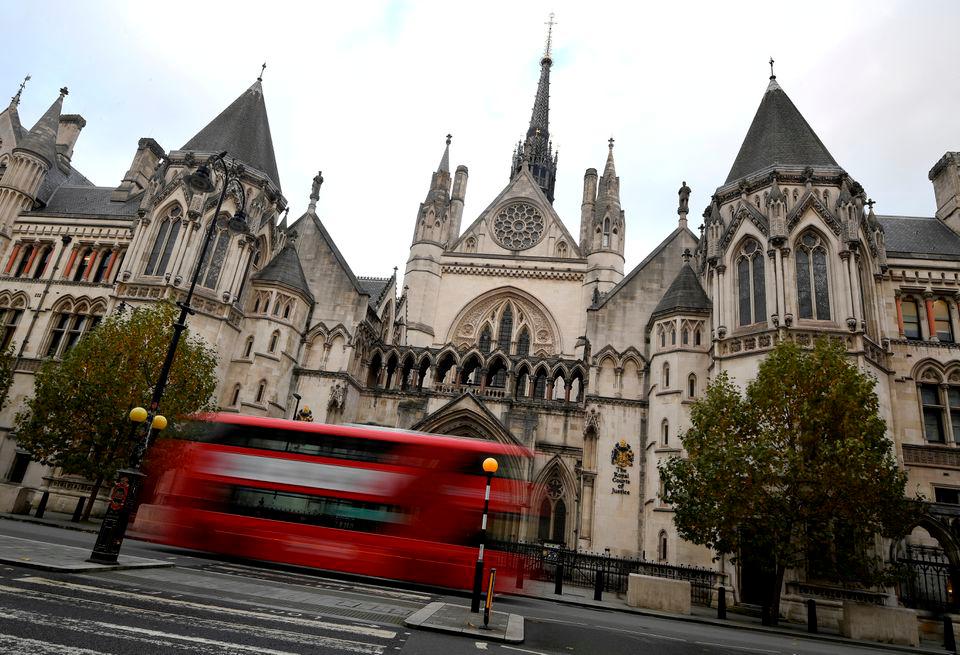A general view of the Royal Courts of Justice, more commonly known as the High Court, November 2, 2020. REUTERSPIX