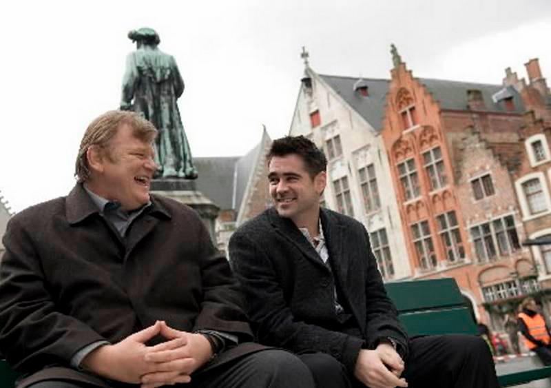 $!(From left) Gleeson and Farrel play two hitmen who hide in Bruges, Belgium, after a job goes wrong. –IMDB