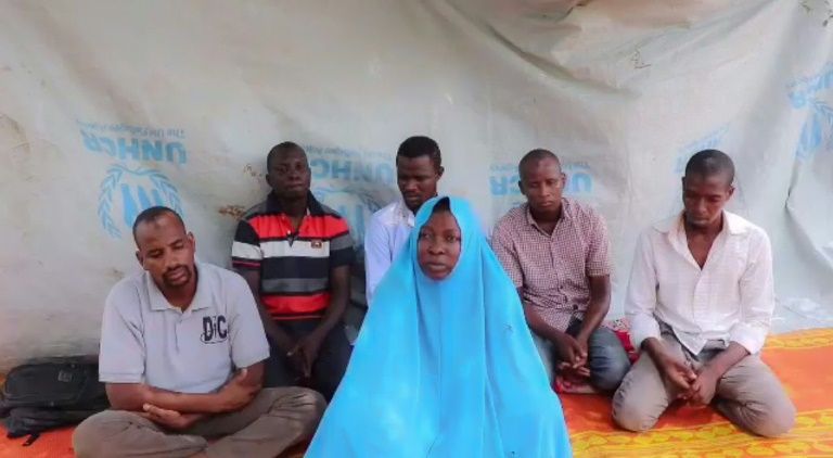 A July 2019 video released by the Islamic State West Africa Province (ISWAP) purportedly shows a female Action Against Hunger (AFC) employee and her five male colleagues that the jihadists kidnapped in northeast Nigeria. — AFP
