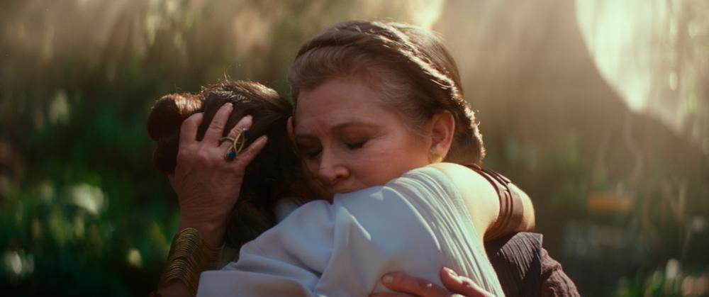 A scene from Star Wars: The Rise of Skywalker featuring the late Carrie Fisher - WALT DISNEY