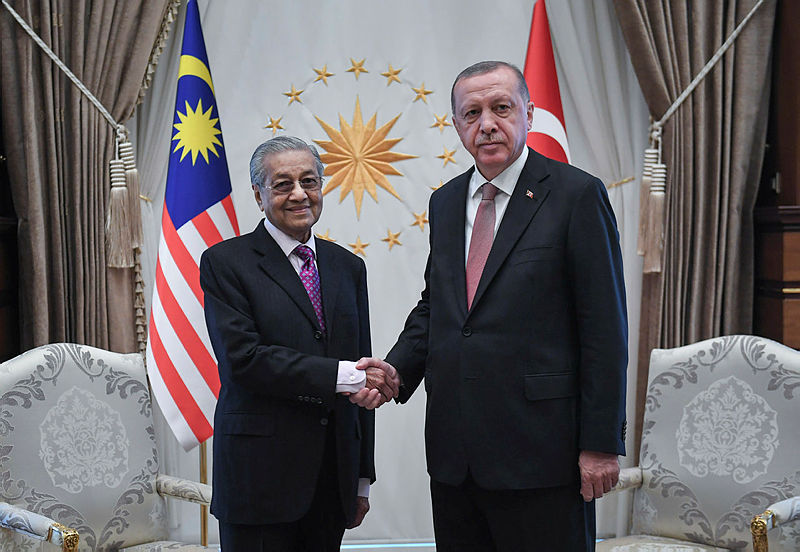 Prime Minister Tun Dr Mahathir Mohamad and Turkey President Recep Tayyip Erdogan, during the former’s visit to Turkey, on July 25, 2019. — Bernama