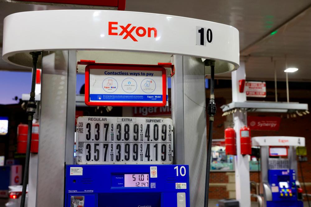 An Exxon petrol station in Brooklyn, New York City. – Reuterspix