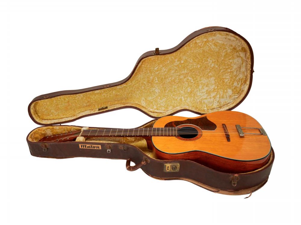 $!Once lost for 50 years, the guitar will be auctioned this month after being found in a British attic.