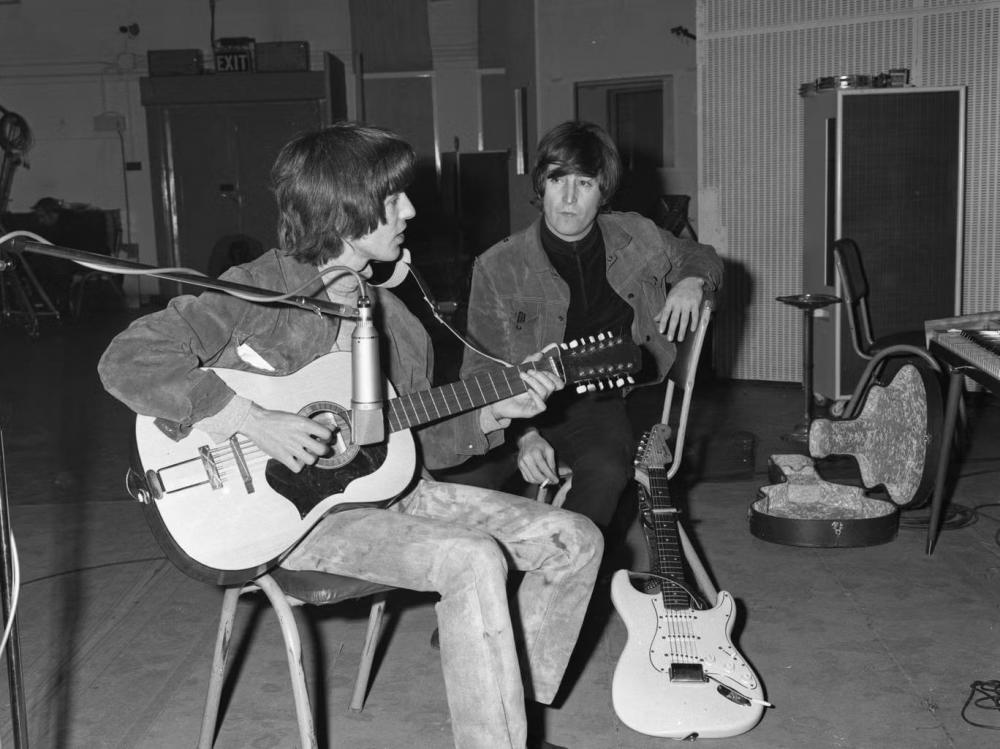 Lennon’s 12-string Hootenanny acoustic, found 50 years later, will be auctioned on May 29. – PIC BY JULIEN’S AUCTIONS