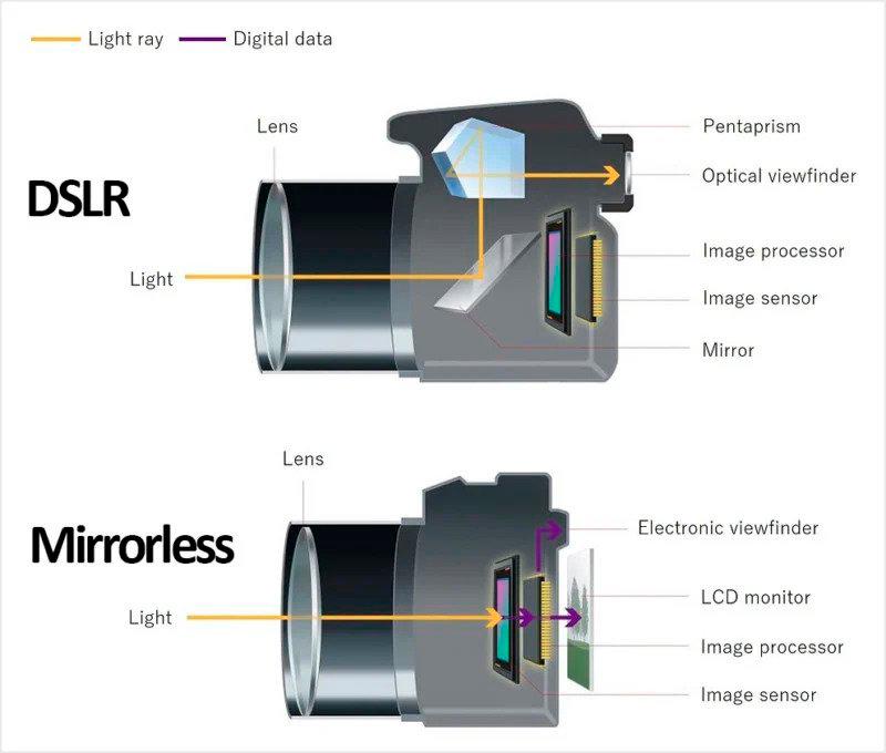 A mirrorless camera is smaller and easier to transport. Hence the camera bag can hold more accessories like extra lenses and batteries. – SONY ELECTRONICS $!A mirrorless camera is smaller and easier to transport. Hence the camera bag can hold more accessories like extra lenses and batteries. – SONY ELECTRONICS