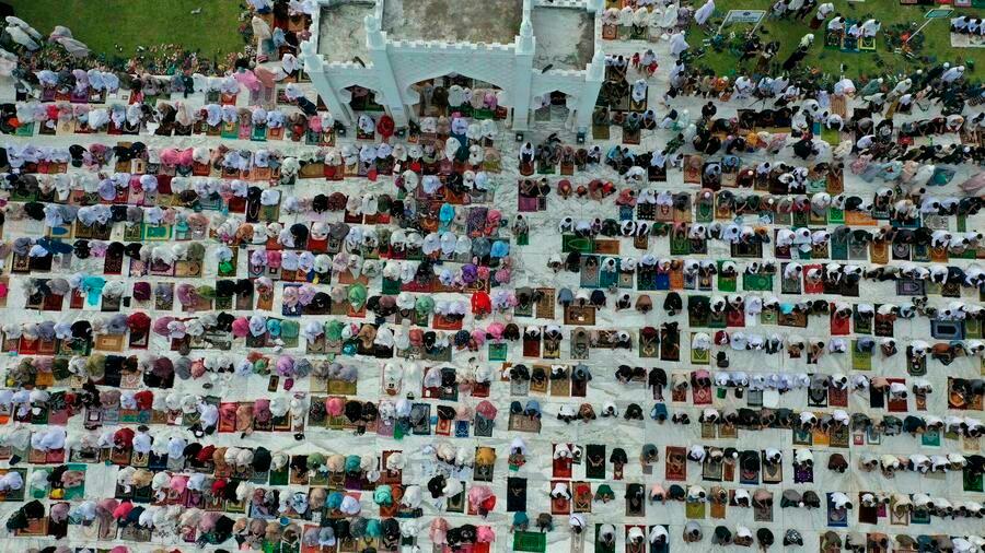 This week marks the second time during the pandemic Indonesia has celebrated Eid al-Adha, which signals the end of the annual pilgrimage to Mecca. — AFP