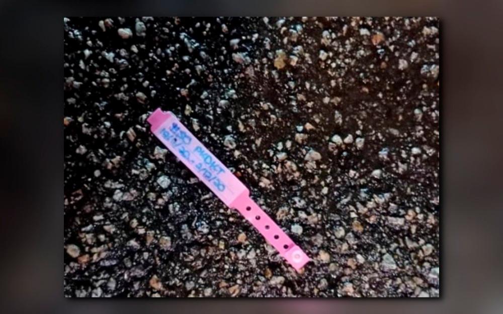 Pink wristband in viral picture belongs to health personnel - JKNJ
