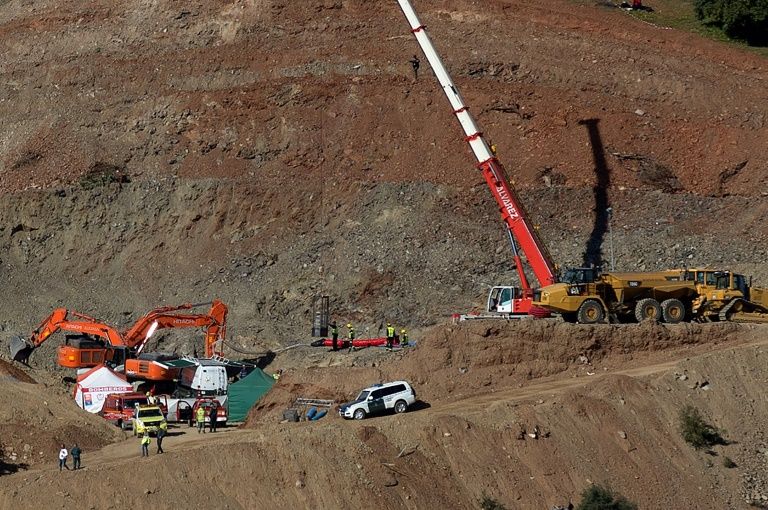 Hundreds of people had been working round-the-clock to try to reach Julen Rosello. — AFP