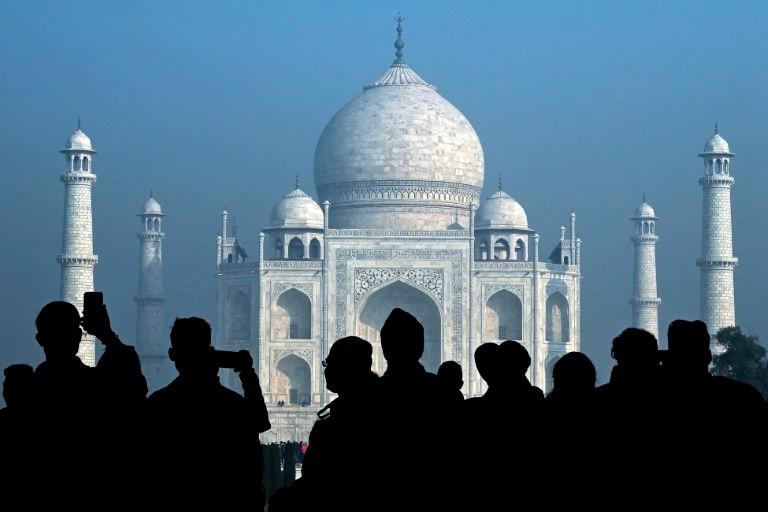 The world-famous white marble mausoleum is India’s most popular tourist site. — AFP