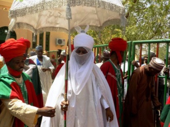 The Emir of Kano Muhammadu Sanusi II (C) said the Islamist militants would always find willing recruits unless the root causes of radicalisation were addressed. — AFP