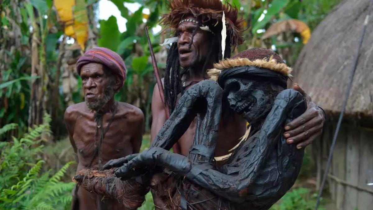 Smoke-dried mummification has persisted in some communities in Indonesia’s Papua © ADEK BERRY / AFP/File