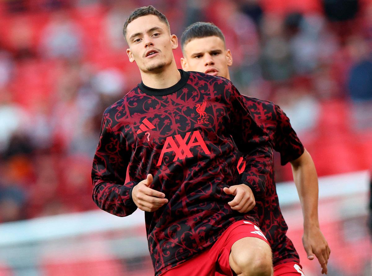 Liverpool’s German midfielder #07 Florian Wirtz. - Darren Staples / AFP