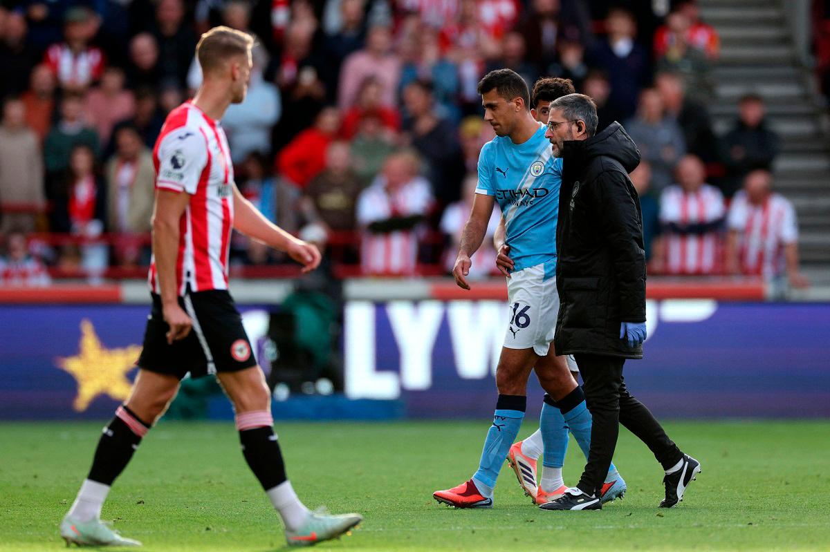 Manchester City’s Spanish midfielder Rodri. - drian Dennis / AFP