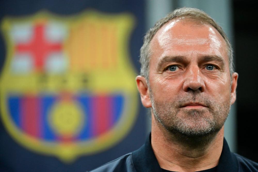Barcelona's German coach Hans-Dieter Flick looks on before the start of the UEFA Champions League semi-final second leg football match between Inter Milan and FC Barcelona at the San Siro stadium in Milan on May 6, 2025. - AFPpix