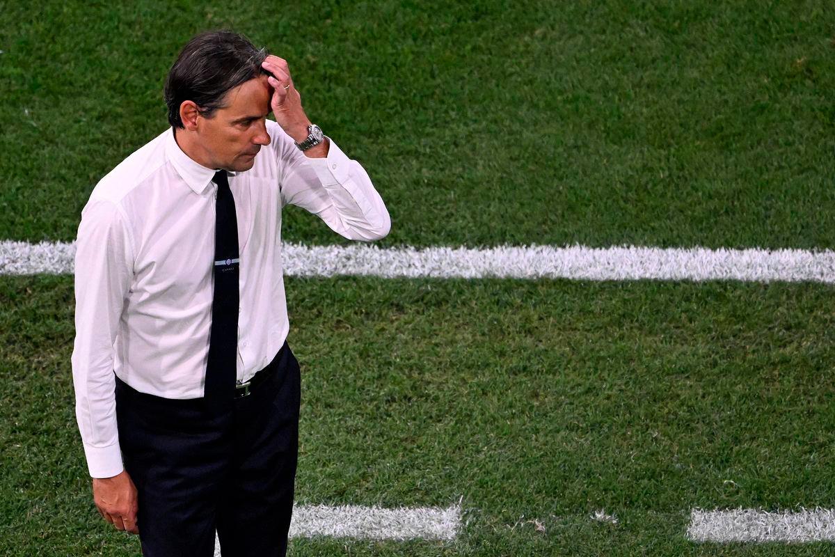Inter Milan’s Italian head coach Simone Inzaghi reacts during the UEFA Champions League final football match between Paris Saint-Germain (PSG) and Inter Milan in Munich, southern Germany on May 31, 2025. AFPpix