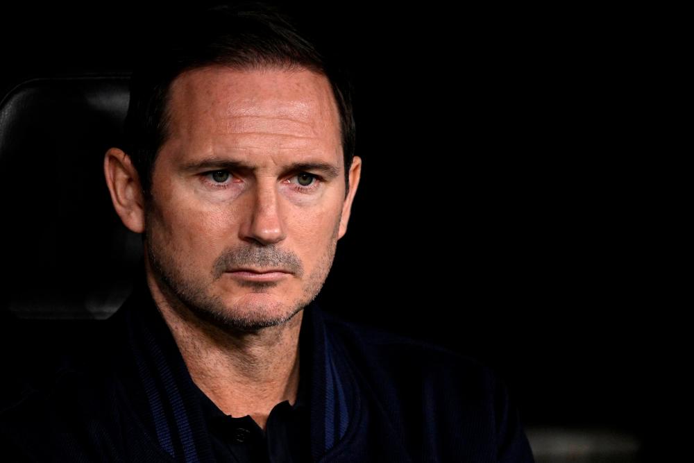 Chelsea’s English coach Frank Lampard looks on prior the UEFA Champions League quarter final first leg football match between Real Madrid CF and Chelsea FC at the Santiago Bernarbeu stadium in Madrid on April 12, 2023/AFPPix