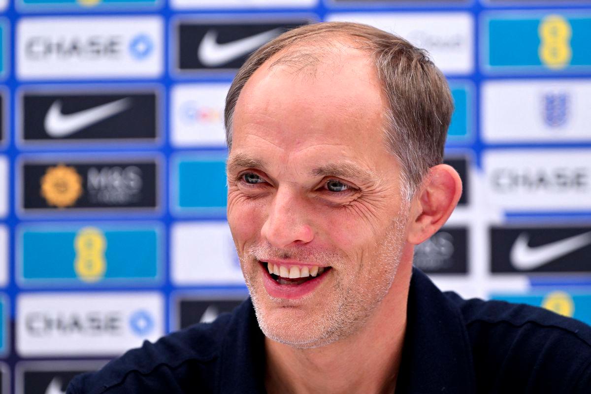 England's German head coach Thomas Tuchel reacts as he addresses the media during a press conference on the eve of the FIFA World Cup 2026 Group L European qualification football match beetween Serbia and England, at the Rajko Mitic stadium in Belgrade, on September 8, 2025. - AFPPIX