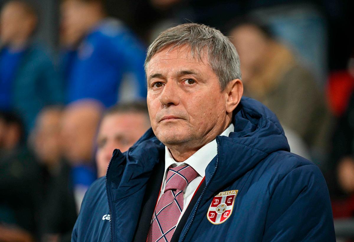 Serbia’s headcoach Dragan Stojkovic. - Andrej ISAKOVIC / AFP
