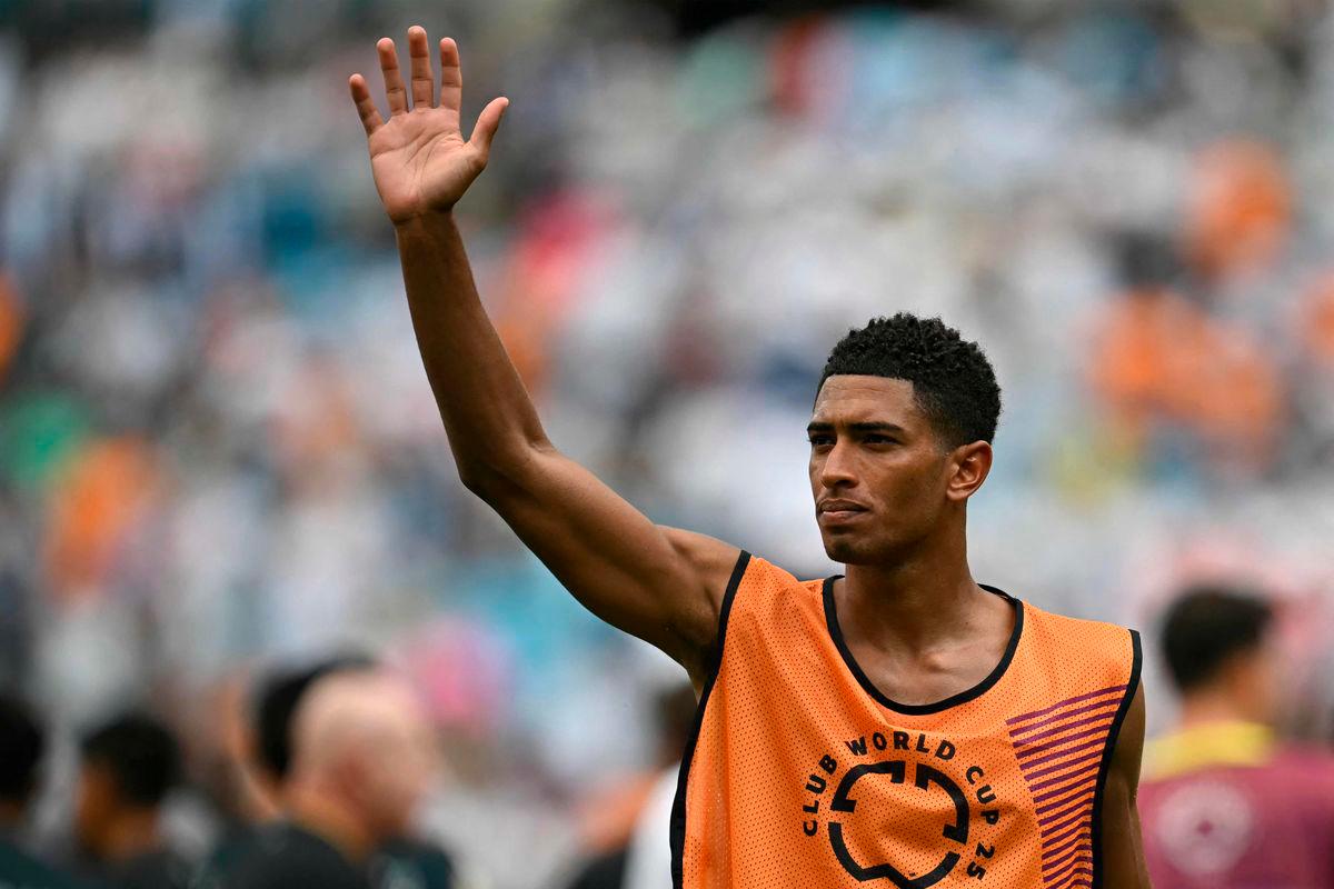 Real Madrid’s English midfielder #05 Jude Bellingham reacts at the end of the FIFA Club World Cup 2025 Group H football match between Spain’s Real Madrid and Mexico’s Pachuca at the Bank of America stadium in Charlotte on June 22, 2025 - AFPpix