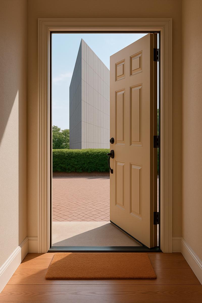 In feng shui, a door is known as the ‘mouth of qi’, where energy enters.