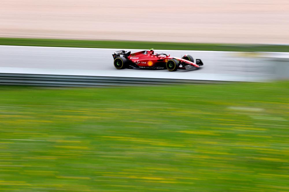 Ferrari's Carlos Sainz Jr. in action during practice REUTERSpix