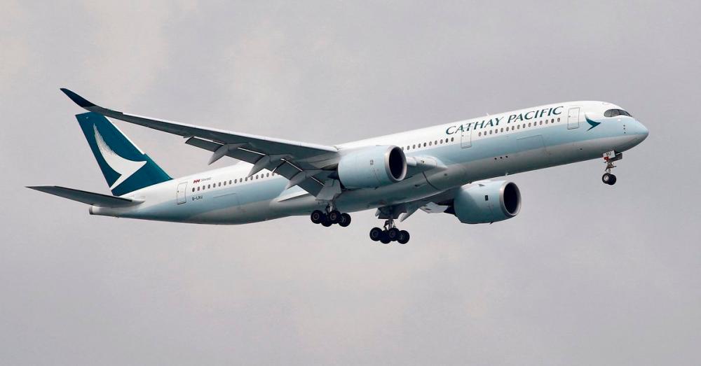 A Cathay Pacific Airways Airbus A350-900 airplane approaches to land at Changi International Airport in Singapore June 10, 2018. REUTERSpix