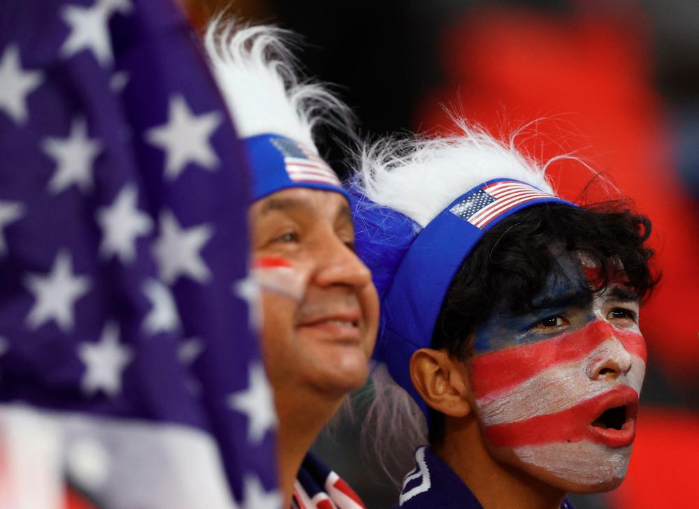 United States fans in the stands before the match/REUTERSPIX