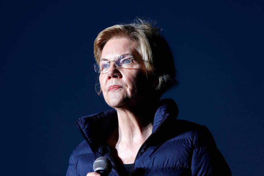 2020 Democratic presidential candidate US Sen Elizabeth Warren (D-MA) speaks during a town hall event at Laney College prior to the California Democratic Convention in Oakland, California, US, May 31, 2019. - Reuters