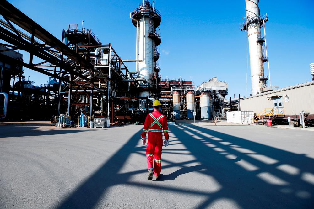 A Shell employee walks through the company’s Quest Carbon Capture and Storage facility in Fort Saskatchewan, Alberta, Canada. – Reuterspic