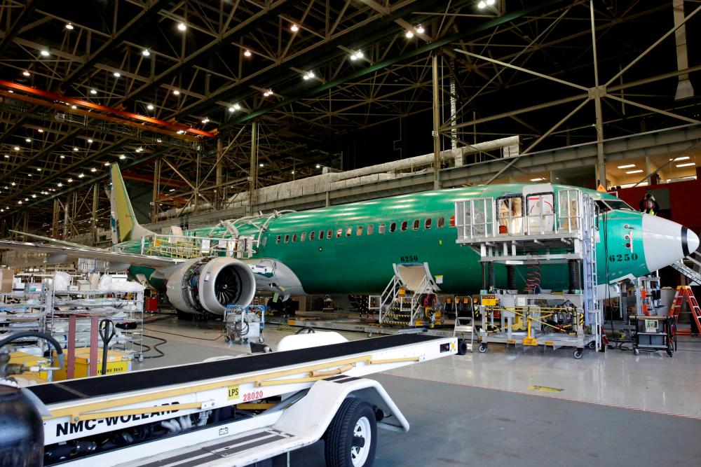 Boeing's 737 MAX-9 is pictured under construction at its production facility in Renton, Washington. – Reuterspic
