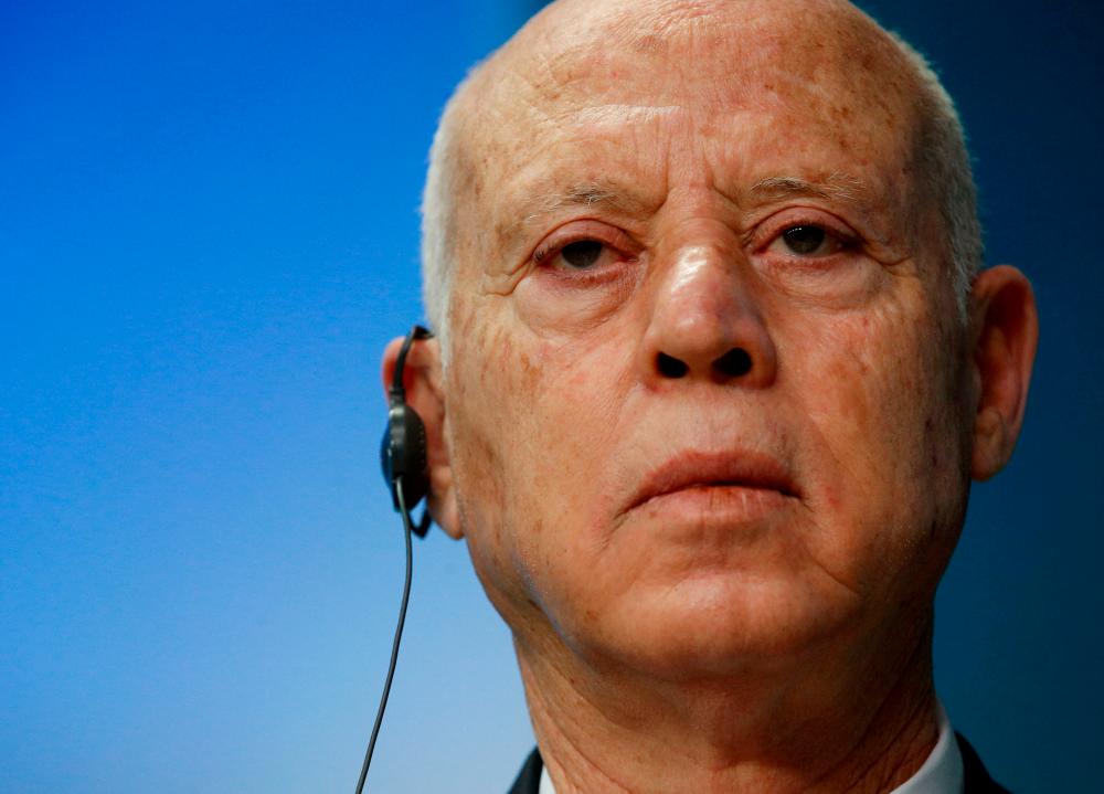 Tunisia's President Kais Saied. REUTERSPIX