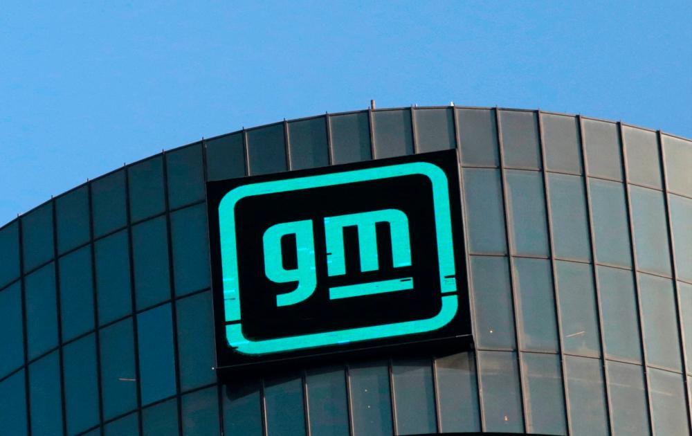 The GM logo is seen on the facade of the General Motors headquarters in Detroit, Michigan. – Reuterspic