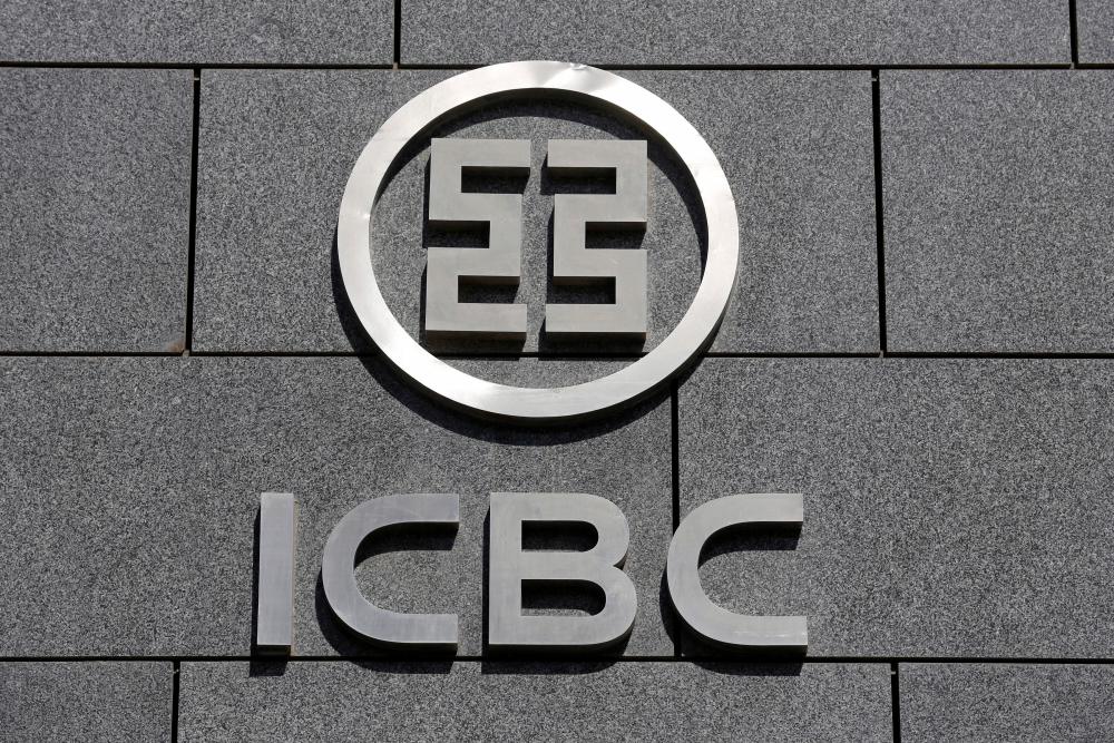 The logo of Industrial and Commercial Bank of China is seen at its branch at its headquarters in Beijing. – Reuterspic