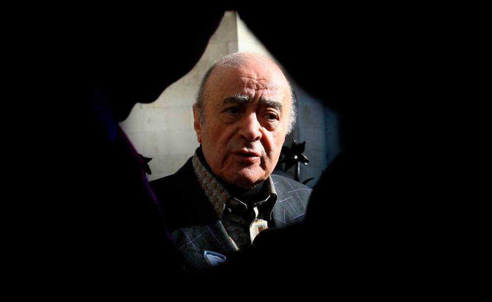 Tycoon Mohamed Al-Fayed, a controversial billionaire and the father of Dodi who was killed along with Princess Diana in 1997, has died aged 94 his family said in a statement Friday, September 1, 2023. AFPPIX