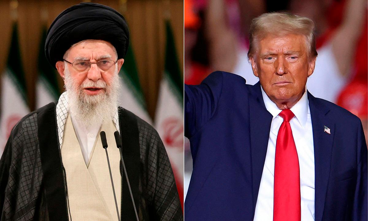 Iran’s supreme leader Ayatollah Ali Khamenei (L) and US President, Donald Trump. - AFPpix
