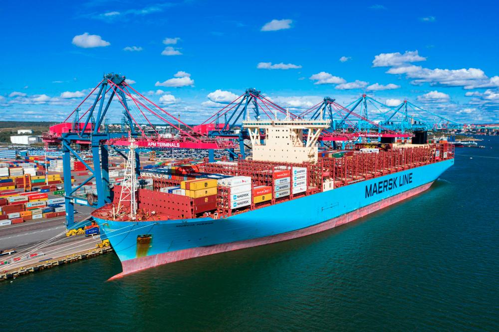 (FILES) The world’s largest shipping line, Maersk, has called for a major and rapid maritime intervention off the west African coast after repeated attacks on its ships in the global piracy blackspot. - AFP
