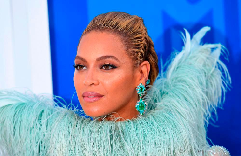 In this file photo taken on August 28, 2016 Beyonce attends the 2016 MTV Video Music Awards at Madison Square Garden in New York/AFPPix
