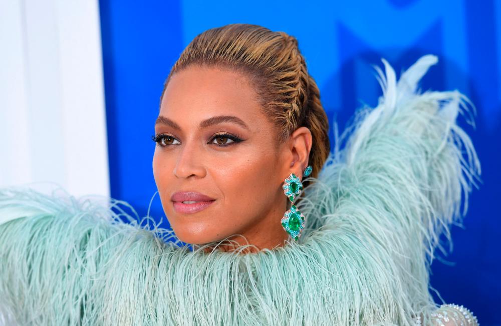 In this file photo taken on August 28, 2016 Beyonce attends the 2016 MTV Video Music Awards at Madison Square Garden in New York/AFPPix
