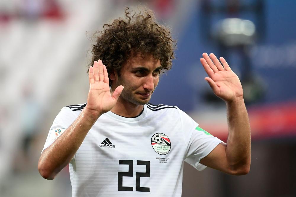 A file photo taken on June 25, 2018 shows Egypt's midfielder Amr Warda gesturing after the Russia 2018 World Cup Group A football match between Saudi Arabia and Egypt at the Volgograd Arena in Volgograd on June 25, 2018. — AFP