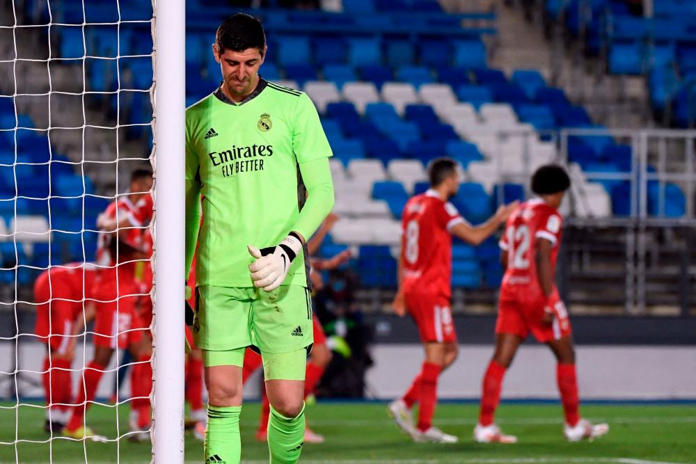 Thibaut Courtois has ruptured the anterior cruciate ligament in his left knee on the eve of the new season in La Liga, his club announced on August 10, 2023. AFPPIX