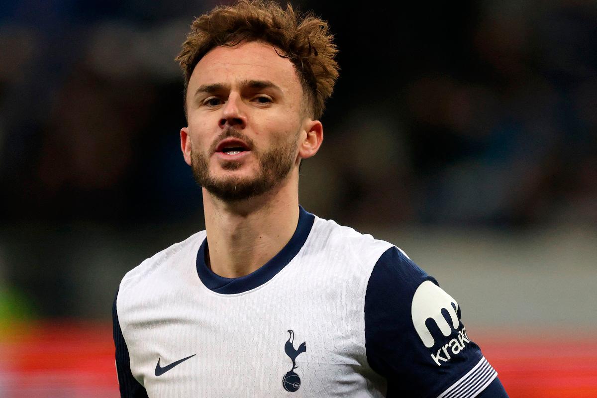 (FILES) Tottenham Hotspur’s English midfielder #10 James Maddison. - Daniel ROLAND / AFP