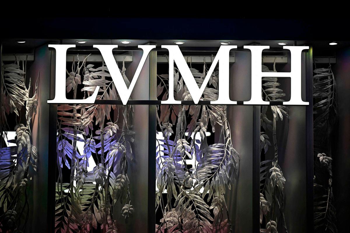 A logo of French luxury group LVMH - AFPPix