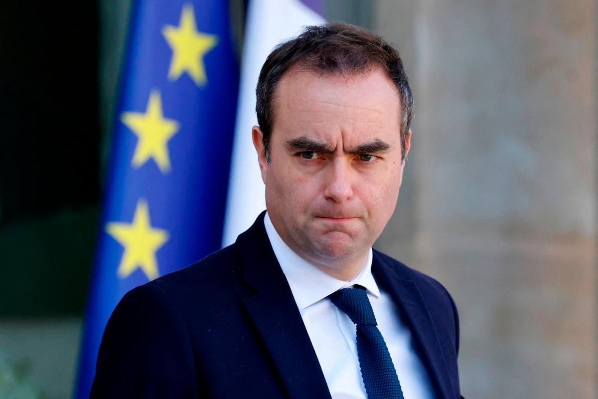 (FILES) France’s Minister of Armed Forces Sebastien Lecornu. - Ludovic MARIN / AFP