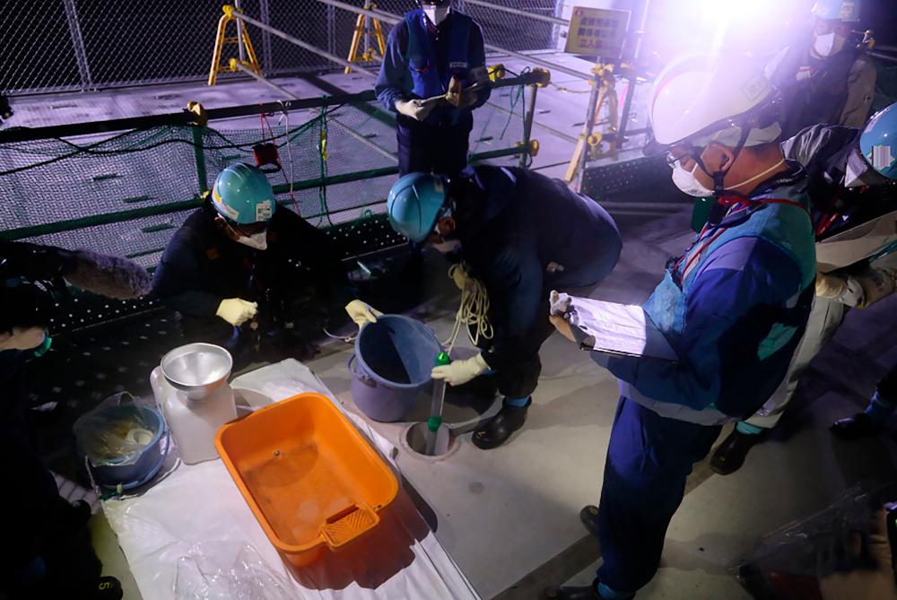 The release of treated wastewater into the ocean from Japan’s wrecked Fukushima nuclear plant was suspended on April 24, 2024 as a partial power outage affected the site, operator TEPCO said/AFPPix