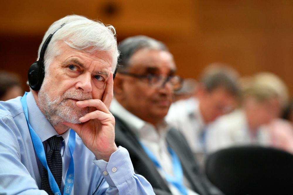 Jim Skea announced his candidacy for the chair of the IPCC. AFPPIX