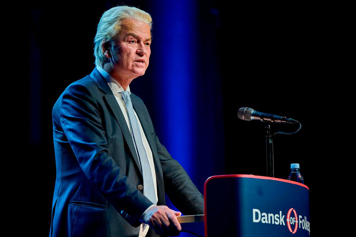 (FILES) Dutch far-right leader of the ‘Party for Freedom’ (PVV) Geert Wilders. - Mikkel Berg Pedersen / RITZAU SCANPIX / AFP