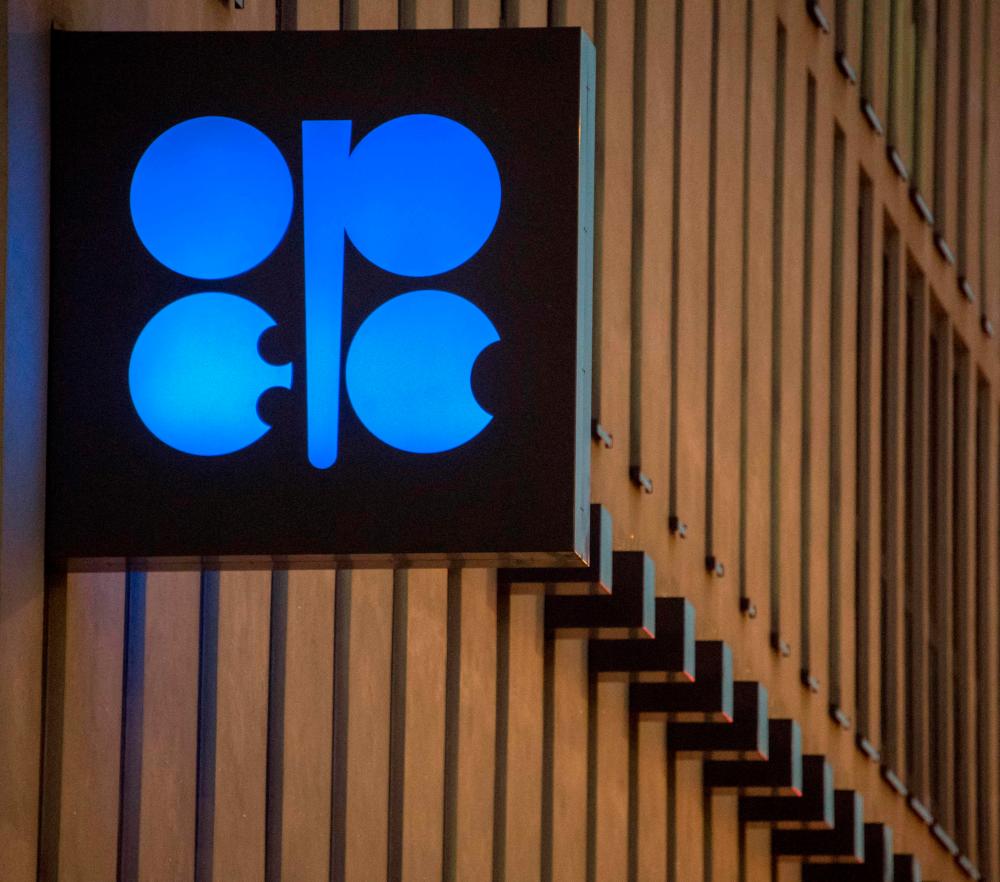 The logo of Opec is pictured at the organisation’s headquarters. – AFPpic