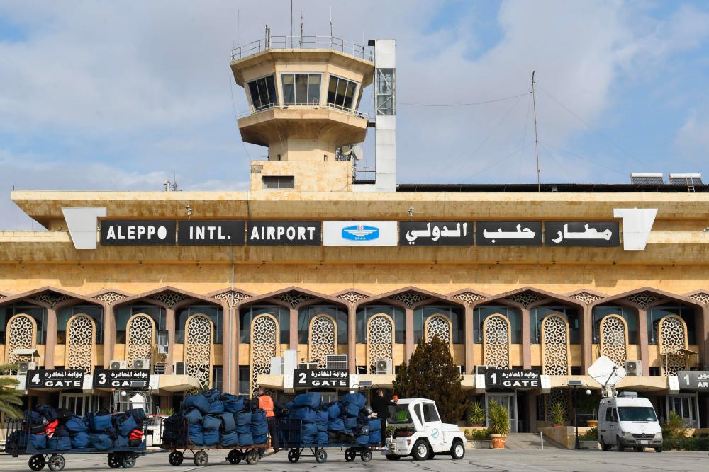Syria’s Aleppo International Airport seen in a photo taken on February 7, 2023. AFPPIX