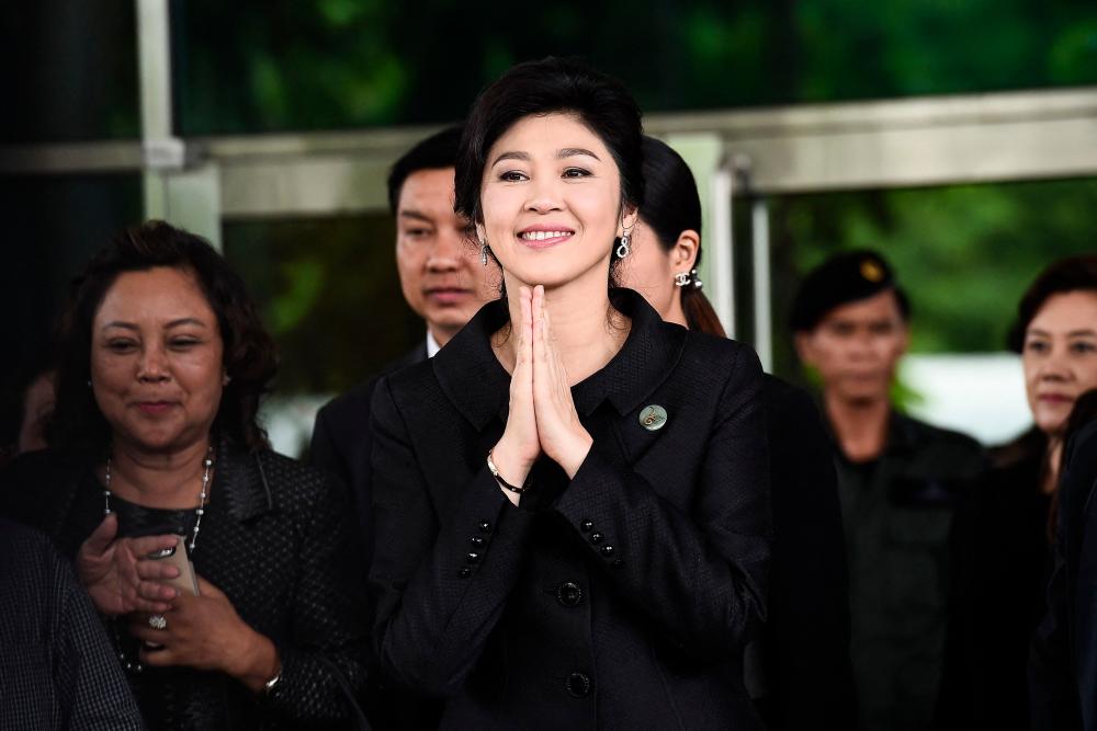 Former Thai prime minister, Yingluck Shinawatra. - AFPPIX